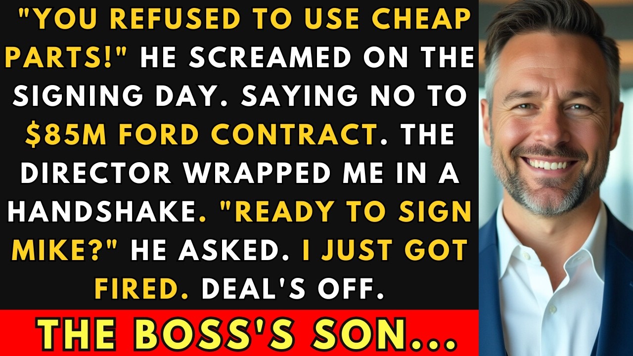 Сын генерального директора уволил меня в день подписания контракта — я собирался подписать сделку...