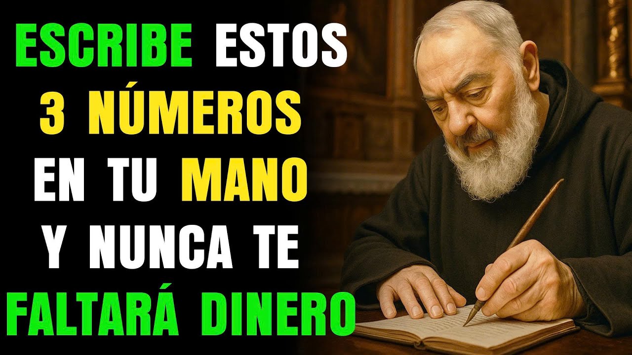 Padre Pío Reveló Estos 3 Números: Escríbelos en Tu Mano y Nunca Te Faltará Dinero