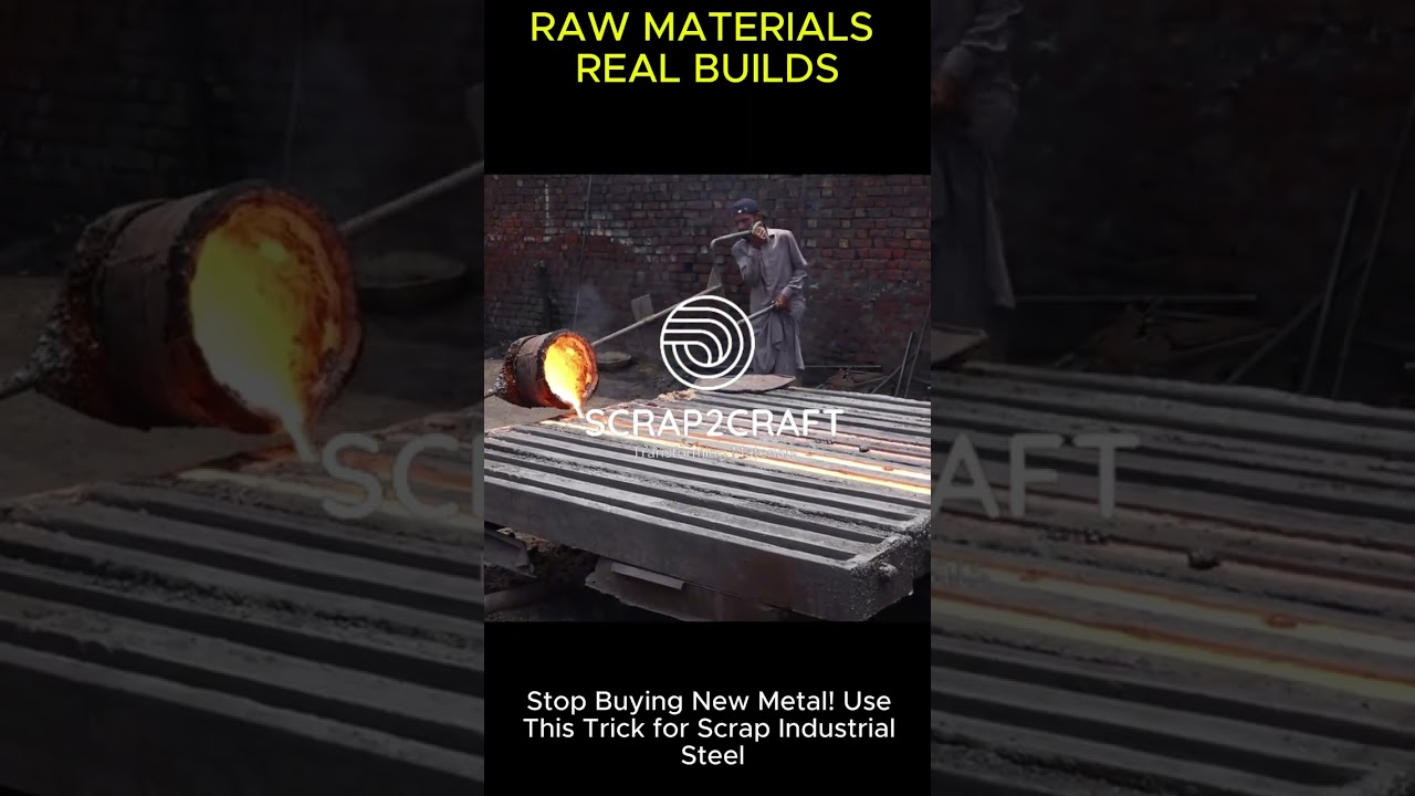 How to Melt Scrap Metal into Raw Iron Bars: DIY Smelting and Casting