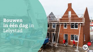 Bouwen in één dag in Lelystad: tweelaags met kap Fijn Wonen-woningen