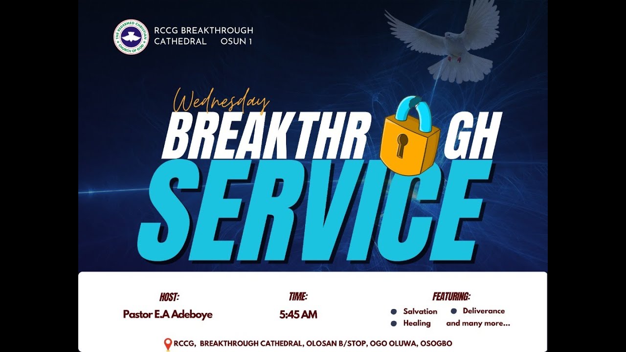 MONDAY SPECIAL BREAKTHROUGH SERVICE - YouTube