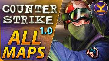 Counter-Strike 1.0 (2000) PC - All Official Maps - Gameplay of the classic CS v1.0