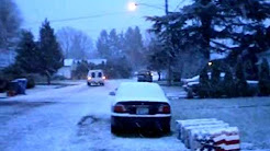 Snow Day!  Weather Report Keizer, Oregon, USA   March 6, 2012 6:30 am