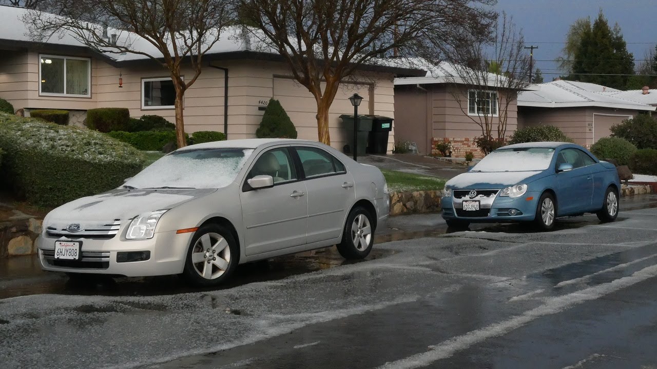 Major Hailstorm Covers Carmichael and Arden-Arcade