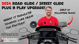 2024 Road Glide & Street Glide Plug n Play Amp / Speaker Upgrade from Volunteer Audio and Kenwood