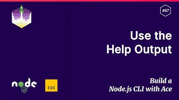 #7 Help Output — Build a Node.js CLI with Ace