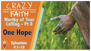 Ephesians: Worthy Of Our Calling - Session 8 - One Hope” Ephesians 4:1-16 - Crazy FAITH by Find Your Crazy 33 views 2 years ago 30 minutes