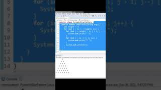 Java Code to Print Pyramid Star Pattern #shorts