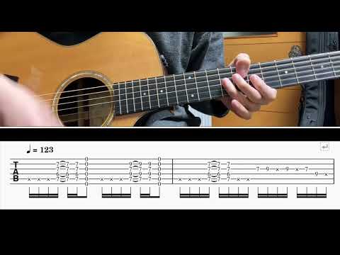 [TAB譜] 1/2(川本真琴) Guitar riff [ギター]