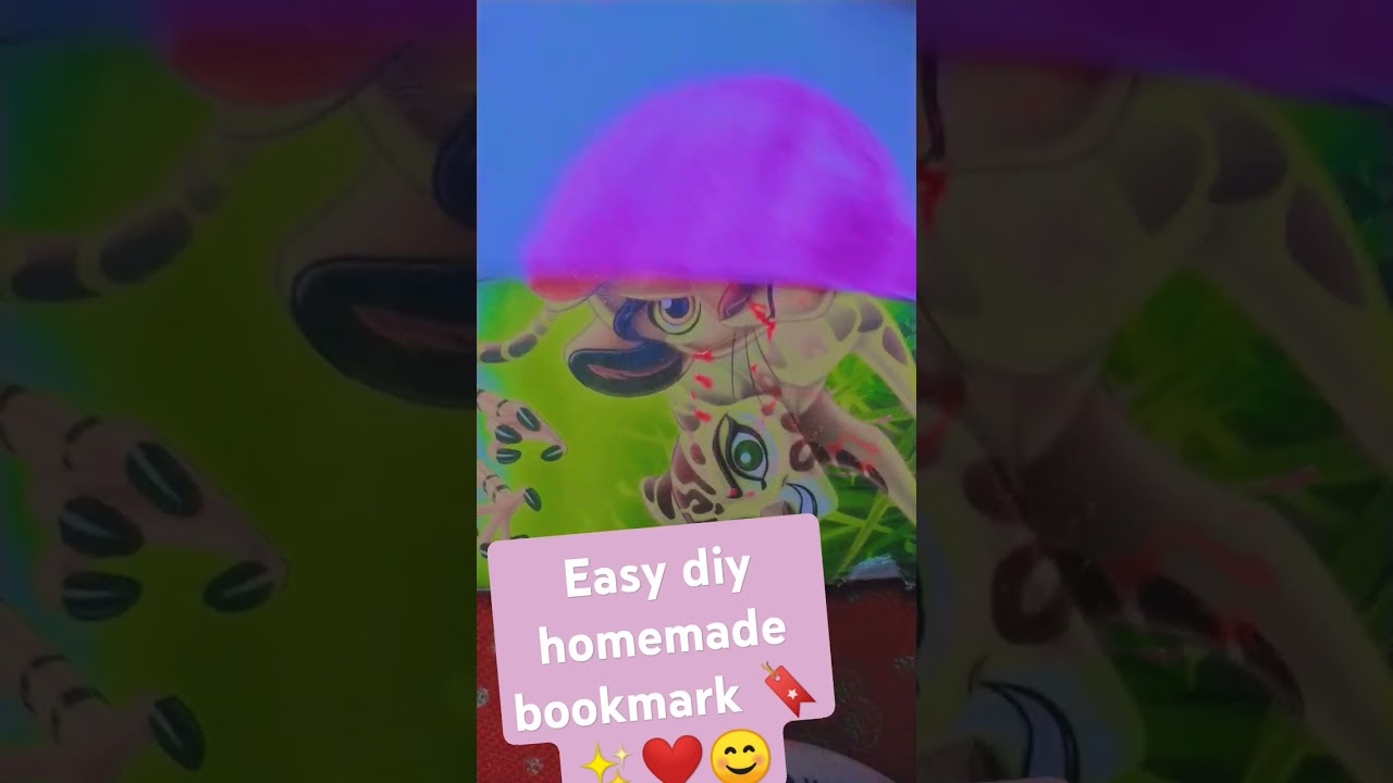 Diy homemade bookmark 🔖✨❤️😊