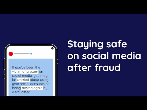 Staying safe on social media after fraud