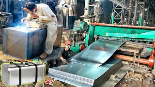 Manufacturing Process of 1000L Diesel Tank for Hino Truck|