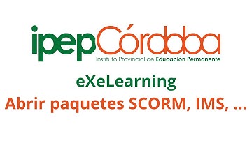 Abrir archivos SCORM, IMS... con eXeLearning