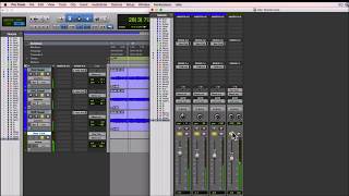 Pro Tools 12 Mixing tutorial - New York style parallel compression on drums