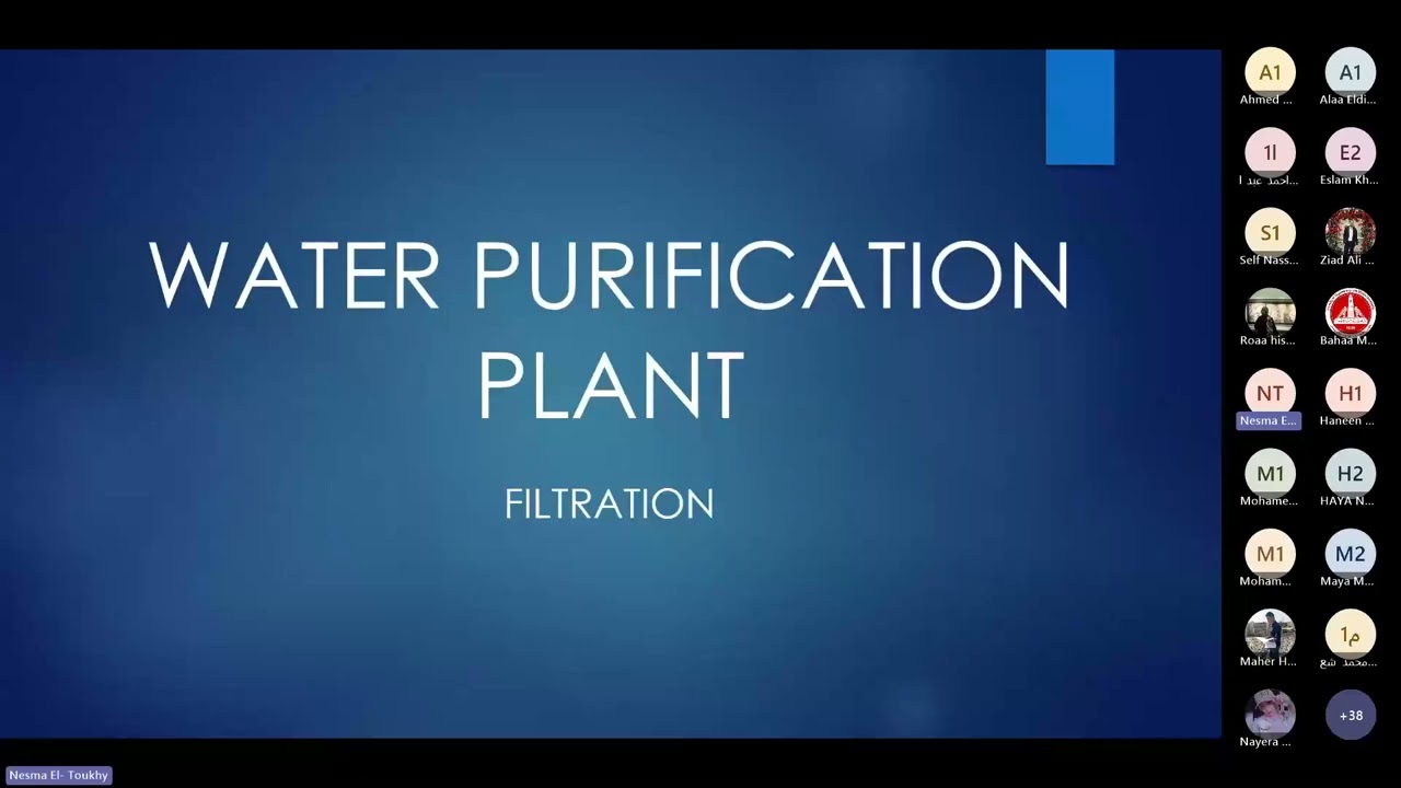 [CEP451] - Water and Wastewater Treatment - Lecture 6 - Dr. Nesma El-Toukhy - Fall 2024