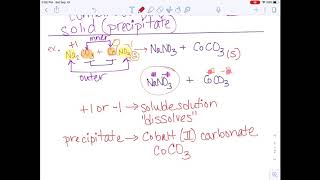 Unit 2 Part 2 - Precipitates and Spectators Lecture
