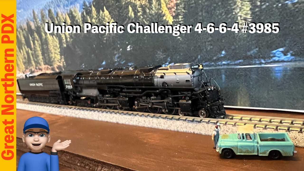 UP Challenger 4-6-6-4 #3985. The real locomotive is being restored by ...