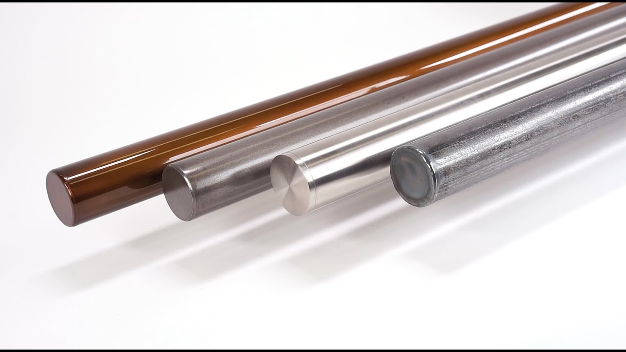 Trapleuningen | metaal-look | bronze, gunmetal, RVS, staal | rond