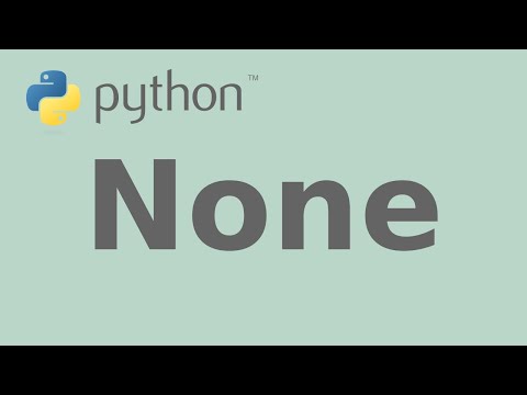 Absence of Value with None in Python