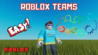 How to Make Teams in Roblox Studio - Tutorial
