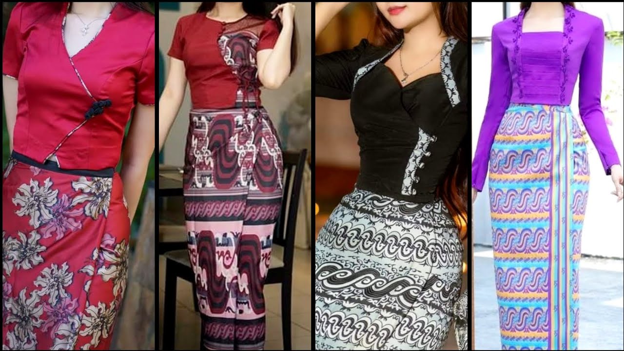 Top 40 best rated Myanmar dresses collection and adorable formal wear ...