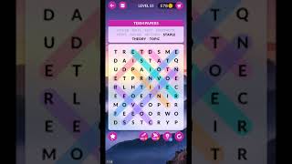 WORDSCAPES SEARCH LEVEL 55 ANSWERS masaya ang mga salita