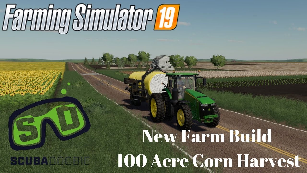 Midwest Horizon New Farm build | 100 Acre Corn Harvest | Farming Sim ...