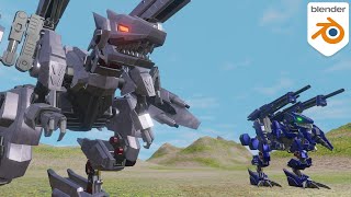 ゾイド　ヤクトフューラーBlender 2.9 Eevee 3D Animation