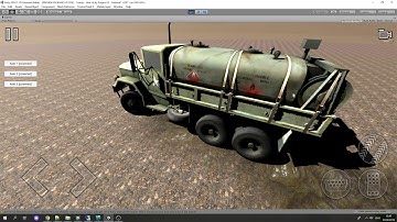 unity3d off-road dirt terrain deformation test 3, mobile input, new car