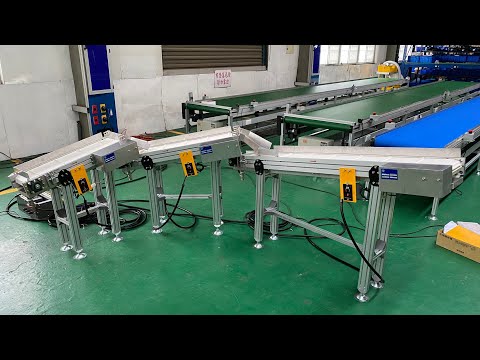 鋁擠型塑板爬坡式輸送機