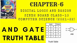 AND Gate Circuit | Truth Table | chapter 6 | sindh board | 10 class | 2021-22 Net Worth