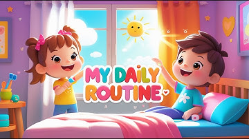 “Learn Daily Routine in English ☀️🪥🍽️ | Fun Morning to Night Activities for Kids | Lily & Jack”
