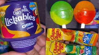 Lickables Oreo chunks dairy Milk chupa chups lollipop 🍭