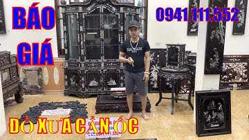 TRANH THỜ CỬU HUYỀN THẤT TỔ, KHAY TRÀ GỖ TRẮC, TRÁP CẨN ỐC, ĐỒ XƯA LTK