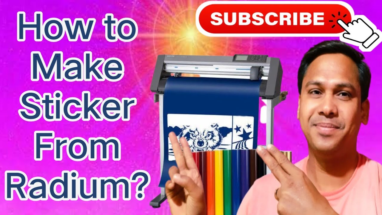 How to make sticker from radium?#रेडियम से स्टीकर कैसे बनाते हैं?# ...