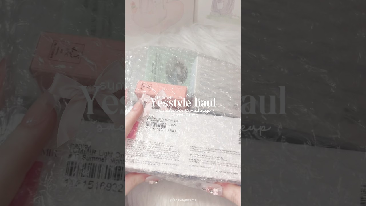 YesStyle sweatproof makeup Haul Unboxing 🏝️🍹⛱️🌞  
