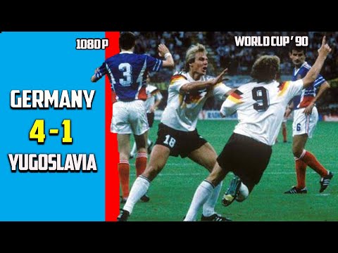 Germany vs Yugoslavia 4 - 1 Highlights All Goals World Cup 90 Full HD
