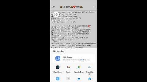 Cách Nhập CODE Alight motion Trên Google drive
