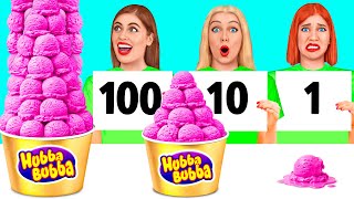 100 Layers of Food Challenge | Who Wins the Cooking War by Mega DO Challenge