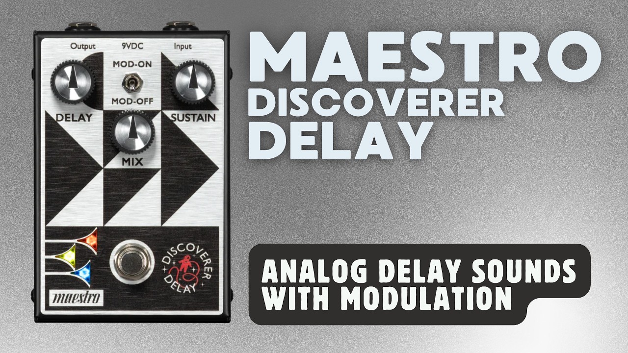 Maestro | Discoverer Delay Pedal Demo - YouTube