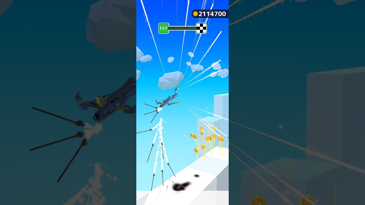 Gun Sprint 74 shooting run game Flip the gun and move forward to reach the goal 