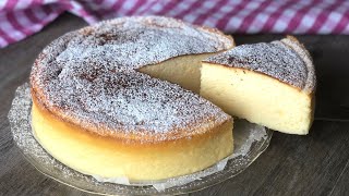 Tarta de queso de 3 ingredientes. ¡Esponjosa como una nube!