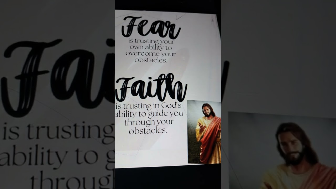 Faith over fear