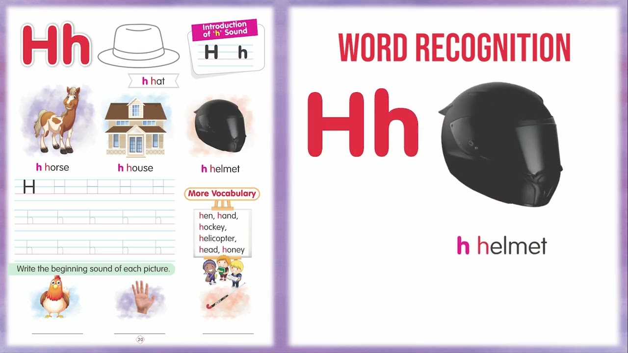 Letter H | H for Hat | ABC Phonics & Writing Practice | English Nursery | Zara Publications