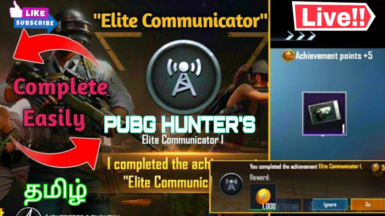 Completing easy achievement ELITE COMMUNICATOR 1(IN TAMIL)you can get 5achievement points & 1000BP