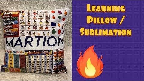 DIY Sublimation Learning Pillow Part 1