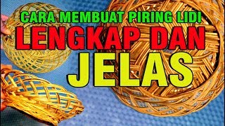 Cara Membuat Piring Cantik Dari Lidi Kelapa Sawit Detail Dan Jelas
