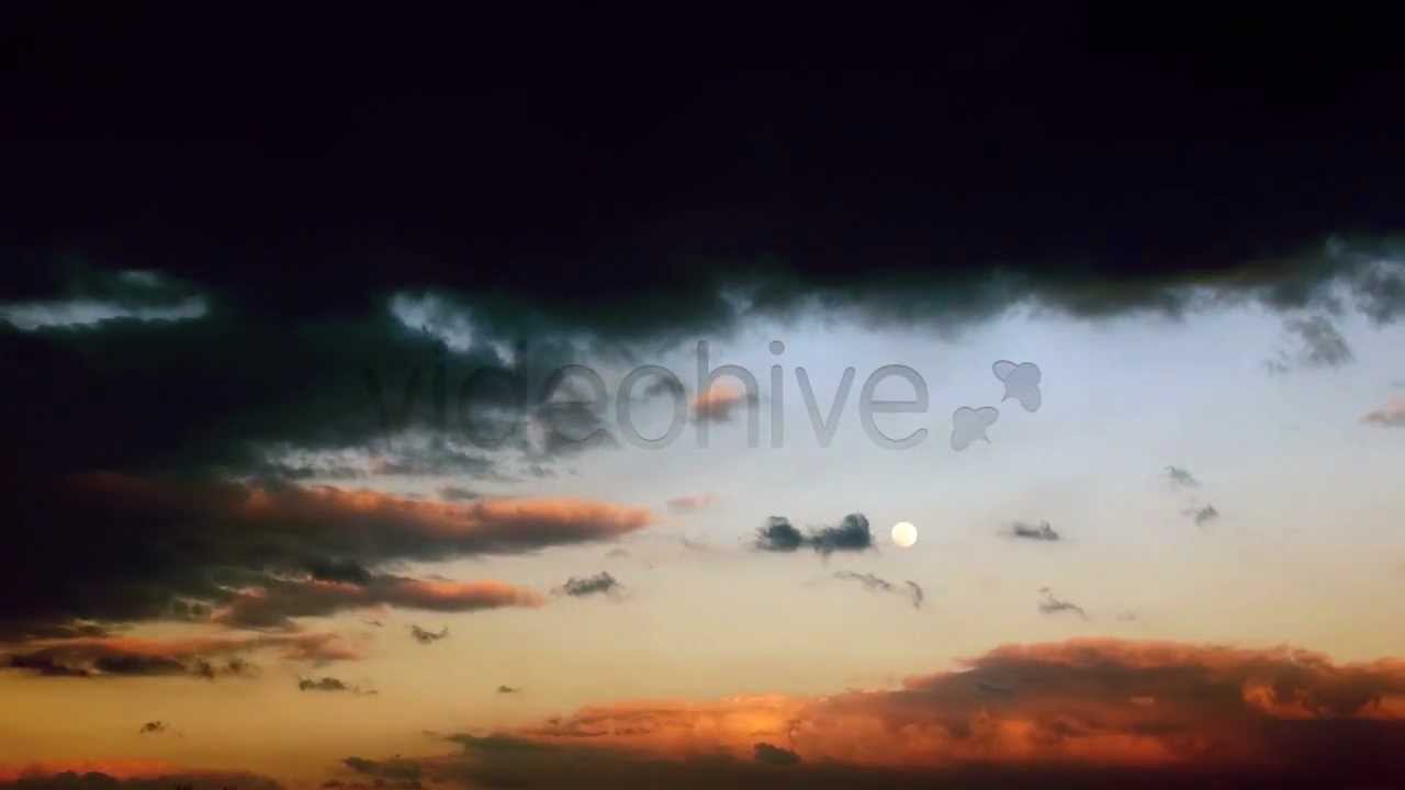 Rising moon time lapse