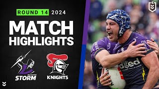 NRL Highlights | NRL 2024 | Storm v Knights | Match Highlights