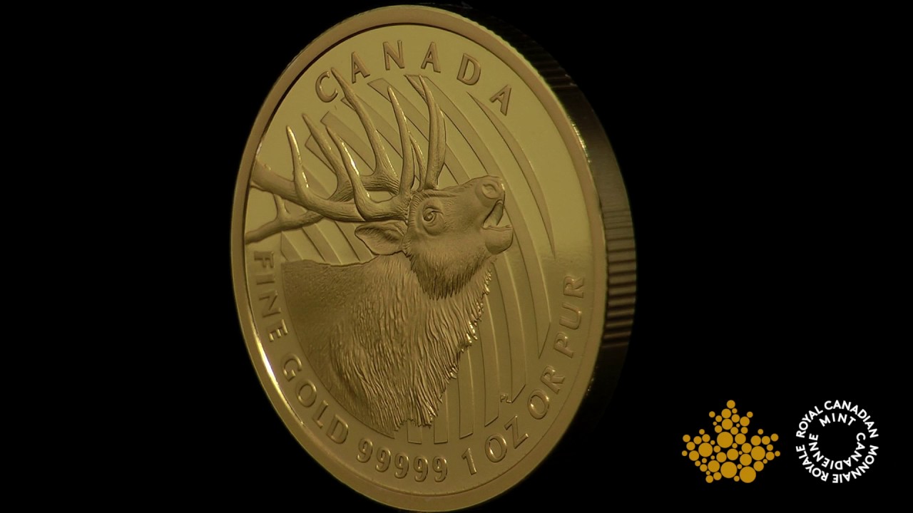 1 oz. 99.999% Pure Gold Coin - Elk - Mintage: 400 (2017) | The